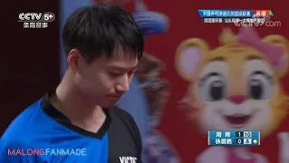 Zhou Yu vs Xu Chenhao | 2020 China Super League (Round 9)