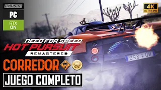 Need for Speed Hot Pursuit Remastered (PC) [4K 60FPS] | Corredor - JUEGO COMPLETO | 100% Oro 🏆