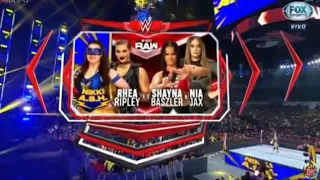 Nikki A.S.H & Rhea Ripley vs Nia Jax & Shayna Baszler - WWE Raw 23/08/21 en Español