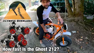 Predator Ghost 212 motor review in a Coleman BT200X Mini Bike 🔥Mods+ Max Performance 224 speed test