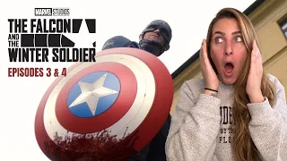 New Captain America is OUT OF CONTROL. | FALCON & THE WINTER SOLDIER episodes 3&4 reaction
