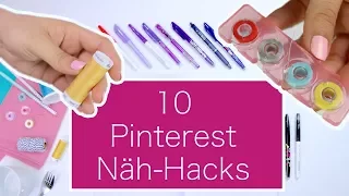 10 Näh-Hacks von Pinterest: was funktioniert wirklich? | Nastjas Nähtipps Folge #2