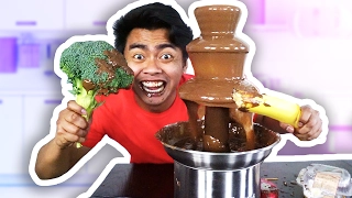 CHOCOLATE FONDUE CHALLENGE!