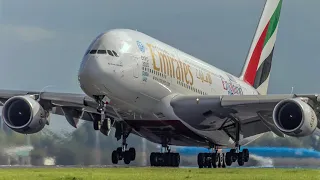 200 planes in 2 Hours !  Amsterdam Airport 🇳🇱 Plane Spotting - RUSH HOUR, Heavy Landing /Take off