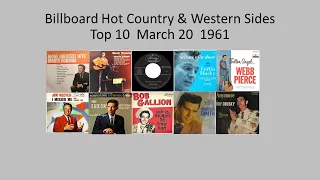 Billboard Top 10, Hot Country & Western Sides, Mar. 20, 1961