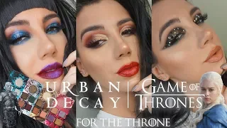 URBAN DECAY GAME OF THRONES | Three Looks Swatches + Review