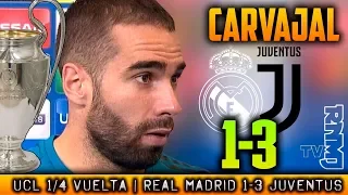 Real Madrid 1-3 Juventus declaraciones de CARVAJAL | Champions League (11/04/2018)