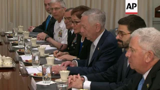 Ukraine President Meets Mattis at Pentagon