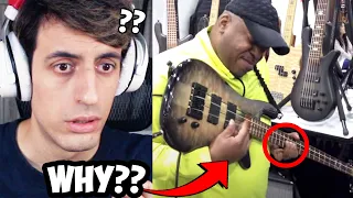 Why Is He Playing BASS Like THIS??