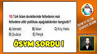 2) Türk İslam Devletleri Soru Çözümü - KPSS Tarih 2024