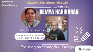 Focusing on Strengths- Art, Craft & Handwork with Remya, mom to Meenakshi, 14 #autism #parenting