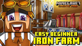 Beginner Iron Farm - No Brass - Create Mod 5.1 - Minecraft 1.20.1