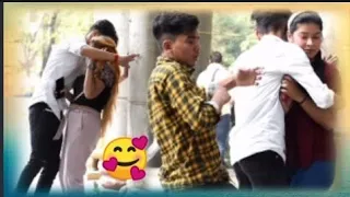 Romantic Accidentally Takkar|prank on Cute🥰 Girls|Epic.Reaction😱madhusudhan videos | Harshit pranktv