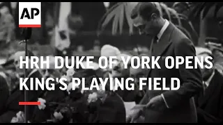 HRH Duke of York Opens King's Playing Field at Hampton Wick - 1930