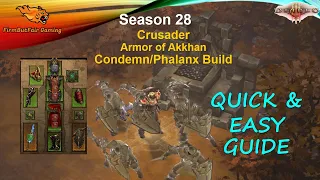 Diablo 3: Season 28 - Crusader - Armor of Akkhan - Condemn/Phalanx - Pushing Guide