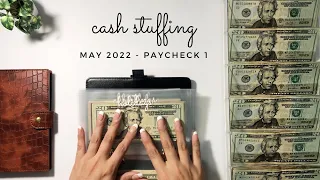 May 2022 | Cash Envelope Stuffing | Paycheck 1