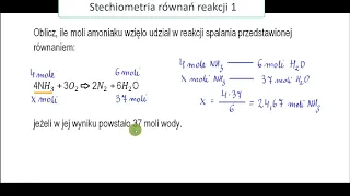 Obliczenia stechiometryczne Zadanie 1