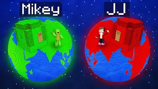Mikey Planet vs JJ Planet Challenge in Minecraft (Maizen)