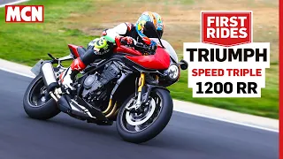 Triumph's Speed Triple 1200RR bridges the gap between superbike and super naked | MCN Review