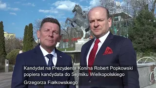 Robert Popkowski popiera Grzegorza Fiałkowskiego