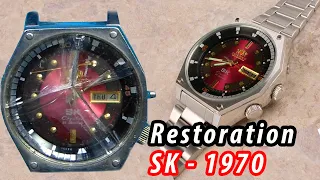 Restoration of  NOS ORIENT SK CRYSTAL GENTS AUTOMATIC WATCH 21 JEWELS