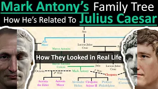 MARK ANTONY vs JULIUS CAESAR Family Tree | How They're Related | How They Looked in Real Life