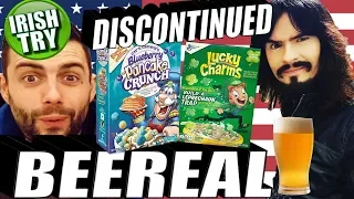 Irish People Try 'Discontinued' American Breakfast Cereals + Beer!! = 'BEEREAL'