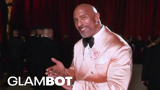 Dwayne "The Rock" Johnson GLAMBOT: BTS at 2023 Oscars