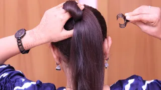 Wonderful ! Easy & Cute  Bun Hairstyle Girl For Long Hair | Clutcher New Juda Hairstyle For Summer