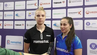 Adina Diaconu si Irina Ciobanu, campioane naționale la tenis de masă în proba de dublu feminin