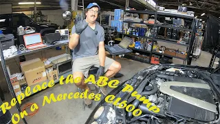 Replacing the ABC Pump in a 2003 Mercedes CL600 V12 W215