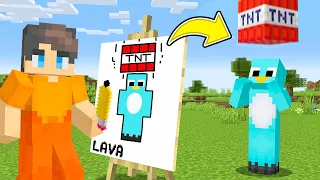 I Pranked My Friend with a DRAWING MOD in Minecraft