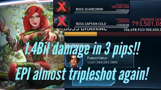 T10 League raid 3 pips Full Gameplay!! F2P team and artfiacts! Injustice 2 Mobile