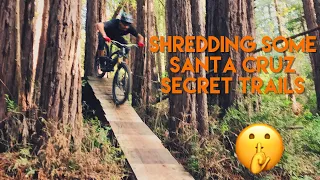 Shredding some secret mountain bike trails in Santa Cruz, Ca.