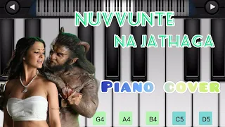 Nuvvante Na Jathaga piano cover | Ennodu nee irundhal | Piano tutorial