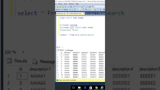 #fulltext search #sql