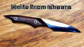 Knife Making Japanese Kiridashi From A Hedge Shears