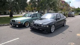 BMW E39 530i sprint test with no muffler