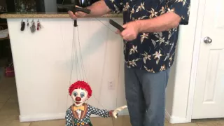 Instructional Marionette Video 2.  KORBY the CLOWN. #puppets #marionettes #scottlandThepuppetman.com