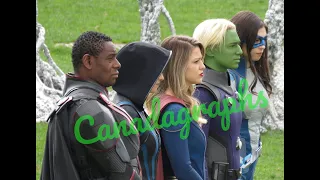 Supergirl 6x11 scenes - Melissa Benoist, Chyler Leigh, David Harewood, Nicole Maines + others