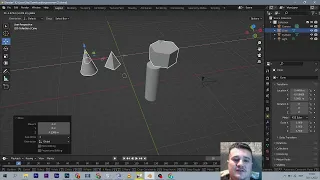 Інструкція к завданню. Групування, переміщення, нахил, масштабування мешів у Блендер