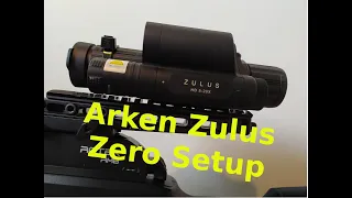 Arken Zulus ,LRF. Setting up the zero