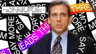 michael scott's threads account (greatest quotes) | The Office US | Comedy Bites