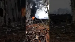 Ukraine War Footage - Ukrainian Cities in scorched earth state