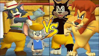 Tom and Jerry in War of the Whiskers Tom And Nibbles Vs Lion And Butch (Master Difficulty)