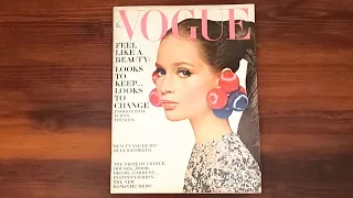 1966 October 1 ASMR Magazine Flip Through: Vogue w Celia Hammond Jean Shrimpton Veruschka