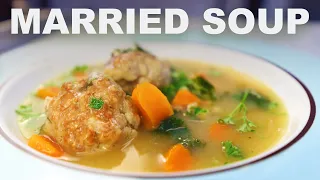 Italian wedding soup | chicken meatballs & homemade stock