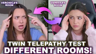 Twin Telepathy Test in Different Rooms! *kinda creepy* - Merrell Twins