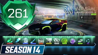 ALL ITEMS ROCKET PASS SEASON 14: TIERS 100 - 261 (done in 13 days)