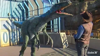Blue the Raptor at Jurassic World Universal Studios Hollywood